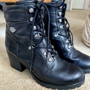 Harley Davidson riding shoes lace boots 8.5